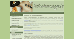 Desktop Screenshot of huilesdemassage.fr